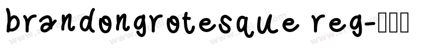 brandongrotesque reg字体转换